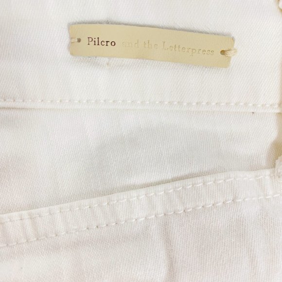 Pilcro and the Letterpress Parallel White Jeans - Picture 11 of 11